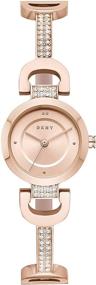 img 4 attached to ⌚ Stylish and Functional: DKNY Women's City Link Stainless Steel Dress Quartz Bracelet Watch