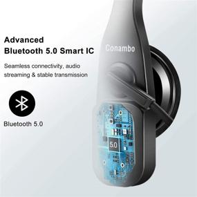 img 3 attached to Wireless Bluetooth Headset 5.0 with CVC6.0 Noise Cancelling Mic - 22Hrs Talktime - For Truck Drivers, iPhone & Android Cell Phones