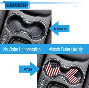 img 1 attached to 🚗 Hakkin 60 Pcs Sublimation Blanks Car Coasters: DIY Crafts for Heat Press Car Cup Holder, Anti-Skid Absorbent Neoprene Cup Mat – White, 2.75'' and 4''