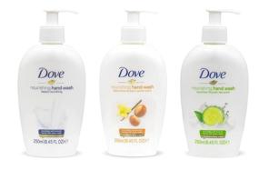 img 4 attached to 🧼 Dove Nourishing Hand Wash Variety Pack - Deeply Nourishing, Shea Butter & Warm Vanilla, Cucumber & Green Tea - 250 mL (8.45 FL OZ) - International Version