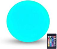 loftek led vibrant light ball: 6-inch nursery night light with remote and press control, 16 rgb color changing & dimming rechargeable, cordless portable floating pool lights, ideal for kids or home decor логотип