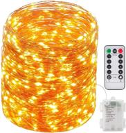 🌟 66ft 200 led fairy lights: waterproof outdoor string lights with 8 lighting modes logo
