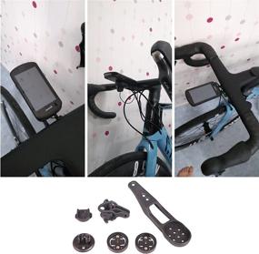 img 1 attached to 🚲 Удлиненный крепеж для компьютера Garmin Bryton Cateye - NC H31 для дорожных и горных велосипедных компьютеров, фонаря и крепления GoPro