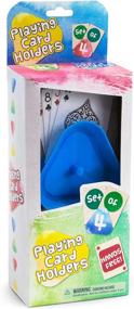 img 1 attached to 🃏 Brybelly Original Version Triangle Shaped Hands-Free Playing Card Holder: An Innovative Gaming Accessory