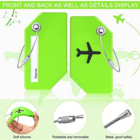img 2 attached to Silicone Luggage Reusable Suitcase Stainless Travel Accessories