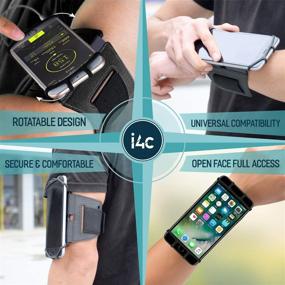 img 3 attached to 📱 360° Rotatable Premium Sports Running Armband: iPhone 12, 12 Pro Max, Samsung Galaxy S20, LG, HTC, Pixel & More - Universal Cellphone Holder + Free Extender Strap