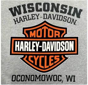 img 1 attached to 🛡️ Harley Davidson Shield Sleeve with Distressed Design, Product Code 30296597