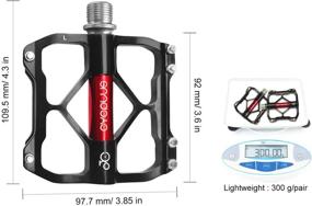 img 3 attached to CYCPLUS Bicycle Pedals: Durable 3-Bearing Bike Pedals for Mountain and Road Biking with Non-Slip Design