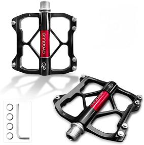 img 4 attached to CYCPLUS Bicycle Pedals: Durable 3-Bearing Bike Pedals for Mountain and Road Biking with Non-Slip Design