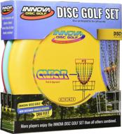 🥏 innova disc golf set – driver, mid-range & putter, durable dx plastic, assorted colors (3 pack) логотип