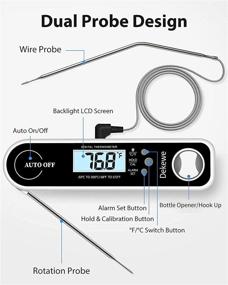 img 3 attached to Термометр Dekewe Digital Grilling Backlight