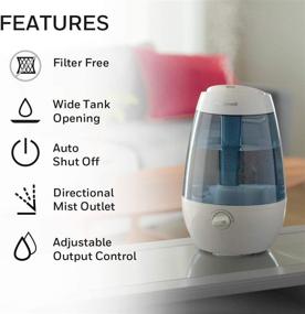 img 4 attached to 🌬️ Honeywell HUL535W White Filter-Free Cool Mist Humidifier - Ideal for Bedroom, Home or Office