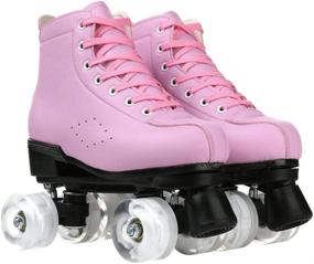 img 1 attached to Roller Skates Light Up Saftey Beginners Sports & Fitness