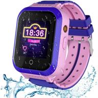 📱 okyuk upgraded 4g gps smartwatch: waterproof sport watch phone for kids, with camera, wifi, video call, sos, pedometer, 2-style straps -girls boys 3-14 years logo