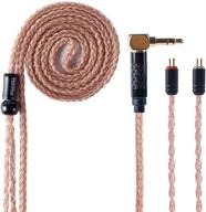 🎧 ultimate sound upgrade: hifihear 16 core 6n single crystal copper earphone cable - enhanced connectivity for kz es4 zs6 zs5 zst zsr zs10 zs3 tfz es3 trn v10 cca c16 c10(2pin 3.5mm) logo