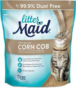 img 2 attached to 🐱 LitterMaid Premium Clumping Corn Cob Litter - 9 lb Bag