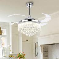 7pm retractable invisible chandelier dimmable lighting & ceiling fans логотип