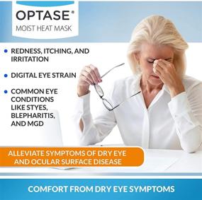 img 1 attached to 🔥 OPTASE Moist Heat Eye Mask for Dry Eyes - HydroBead Technology - Washable & Microwaveable - Dry Eye Therapy Mask Retains Heat - Step 1: Heat