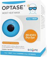 🔥 optase moist heat eye mask for dry eyes - hydrobead technology - washable & microwaveable - dry eye therapy mask retains heat - step 1: heat logo