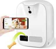 📷 enhanced pet camera treat dispenser with 5g wifi, two-way audio, full hd 1080p, night vision, and wall mounting - cat and dog camera with phone app (android / ios compatible) logo