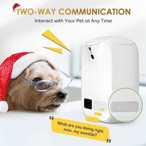 img 1 attached to 📷 Enhanced Pet Camera Treat Dispenser with 5G Wifi, Two-Way Audio, Full HD 1080P, Night Vision, and Wall Mounting - Cat and Dog Camera with Phone APP (Android / IOS Compatible)