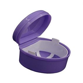 img 3 attached to 🦷 Фиолетовая контейнер для протезов от KaLaiXing: оптимальный контейнер для хранения протезов, ретейнеров и других зубных аппаратов.
