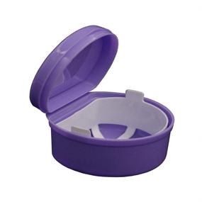 img 1 attached to 🦷 Фиолетовая контейнер для протезов от KaLaiXing: оптимальный контейнер для хранения протезов, ретейнеров и других зубных аппаратов.