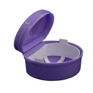 🦷 фиолетовая контейнер для протезов от kalaixing: оптимальный контейнер для хранения протезов, ретейнеров и других зубных аппаратов. логотип