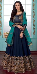 img 2 attached to GRC Indian Georgette Anarkali Salwar Kameez Suit - Ready To Wear Traditional Dress for Women