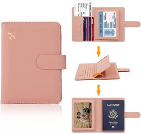 img 3 attached to 🔒 Waterproof & RFID Blocking Melsbrinna Passport Holder - Essential Travel Accessories and Covers