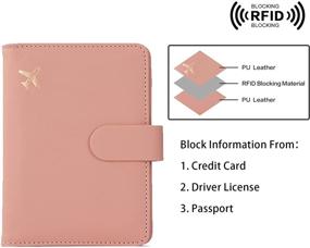 img 1 attached to 🔒 Waterproof & RFID Blocking Melsbrinna Passport Holder - Essential Travel Accessories and Covers