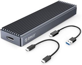 img 4 attached to ORICO Aluminum M.2 NVMe SSD Enclosure Adapter USB 3.1 Gen 2 Type-C (10 Gbps) External Solid State Drives Case - NVMe PCI-E M-Key/B+M Key 2230/2242/2260/2280 SSD (M2PJ-Grey)