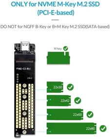 img 1 attached to ORICO Aluminum M.2 NVMe SSD Enclosure Adapter USB 3.1 Gen 2 Type-C (10 Gbps) External Solid State Drives Case - NVMe PCI-E M-Key/B+M Key 2230/2242/2260/2280 SSD (M2PJ-Grey)