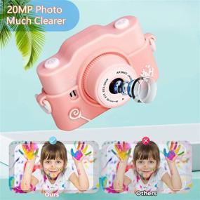 img 2 attached to 📸 MagicFox Kids Camera - 20MP Selfie Digital Camera with 2.0 Inch 1080P Screen + 32GB SD Card - Best Birthday Gift for Age 3-11 Boys & Girls