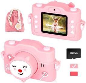 img 4 attached to 📸 MagicFox Kids Camera - 20MP Selfie Digital Camera with 2.0 Inch 1080P Screen + 32GB SD Card - Best Birthday Gift for Age 3-11 Boys & Girls