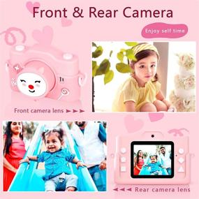 img 1 attached to 📸 MagicFox Kids Camera - 20MP Selfie Digital Camera with 2.0 Inch 1080P Screen + 32GB SD Card - Best Birthday Gift for Age 3-11 Boys & Girls