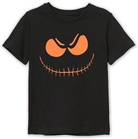 img 2 attached to 🎃 BesserBay Halloween Boys' Lantern Pumpkin Skeleton Clothing & Tops, Tees, and Shirts