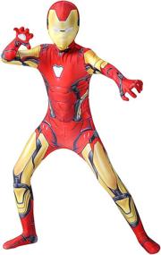 img 3 attached to 🦸 YUNFENG Bodysuit Superhero Costumes for Halloween Dress-Up & Pretend Play