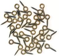 300 pack of idealsv small screw eyes pin hook eyelets - perfect for jewelry making logo