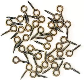 img 4 attached to 300 Pack of IDEALSV Small Screw Eyes Pin Hook Eyelets - Perfect for Jewelry Making