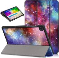 📱 detuosi slim case for samsung galaxy tab a 8.4" 2020 - sm-t307 (verizon/t-mobile/sprint/at&t), galaxy tab a 8.4" cover - ultra thin lightweight tri-fold stand pu tablet cover - milky way logo