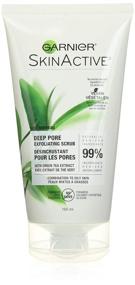 img 4 attached to Garnier SkinActive Exfoliating Face Scrub for Oily Skin with Green Tea - 5 fl. oz.