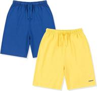 kowsport shorts cotton pockets 2 pack boys' clothing ~ shorts logo