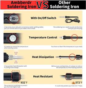 img 3 attached to 🔧 Ambberdr Industrial Power & Hand Tools: Soldering Iron Temperature Control for Desoldering