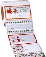 🎁 add festive charm to your presents with wrapaholic christmas gift stickers - santa claus/reindeer/christmas tree/snowman/stocking design stickers! logo