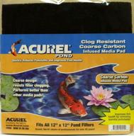 🔹 premium acurel coarse media pads for ponds - 12x12 inches: effective filtration solution logo