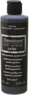 🎨 black tie 8-ounce decoart americana multi-surface satin acrylic paint logo