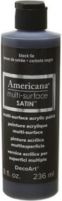 img 1 attached to 🎨 Black Tie 8-Ounce DecoArt Americana Multi-Surface Satin Acrylic Paint