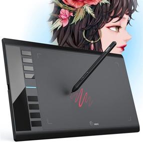 img 4 attached to Ugee M708 V3 Graphics Drawing Tablet: 10x6 Inches, 8 Hot Keys, 8192 Levels Pen, Chromebook/Linux/Windows/macOS Compatible