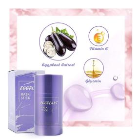 img 3 attached to Revitalizing Green Tea/Eggplant Purifying Clay Stick Mask: Deep Clean Pore, Control Oil, Improve Skin for Men & Women, All Skin Types